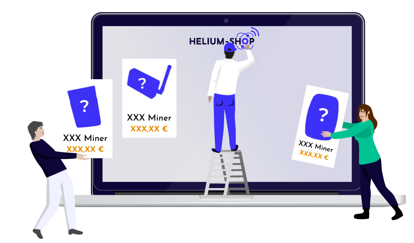 Helium Shop Aufbau