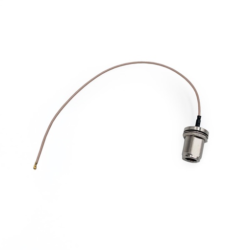 [AOT-RG178-NF-IPEX-25cm] RG178 Antenna Cable Pigtail N-Female Sealed Bulkhead Connector to U.FL (IPEX) Plug, 25cm